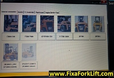 Select your fork truck model.