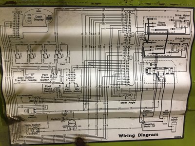 TMG 15S electric forklift wiring schematic.
