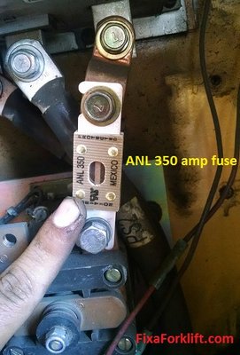 Caterpillar forklift 350 amp forklift fuse.